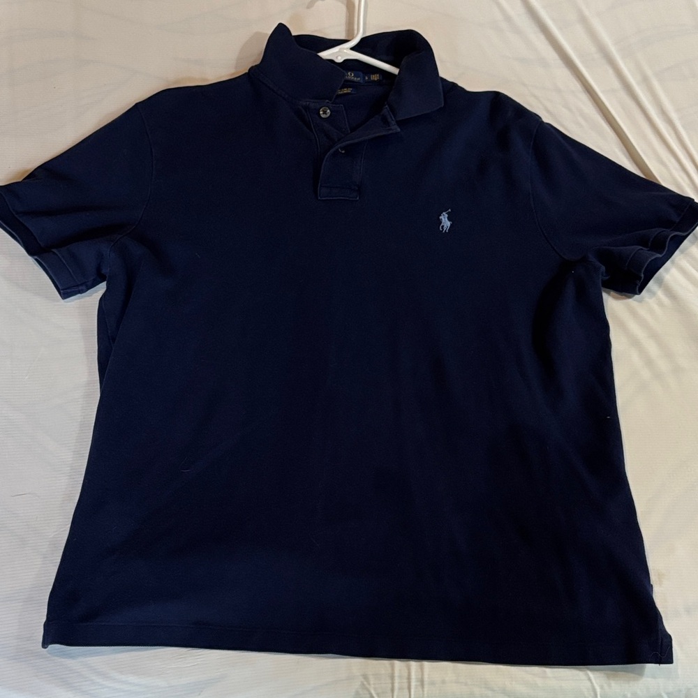 Polo by Ralph Lauren Men's Dark Blue Polo Shirt